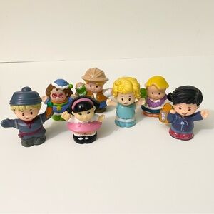 Little People Figure Lot: Frozen Kristoff Animal Explorers & School Kids